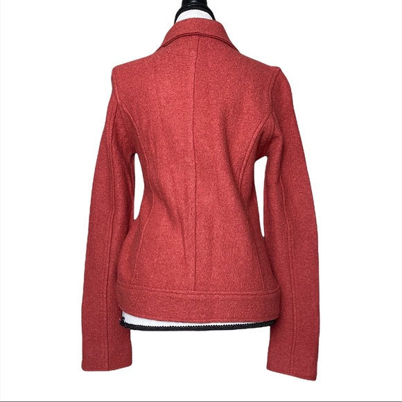 Tahari Boiled Wool Textured Asymmetrical Moto Jacket - Picture 6 of 9